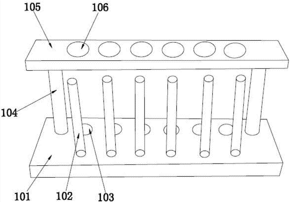 Medical test tube rack