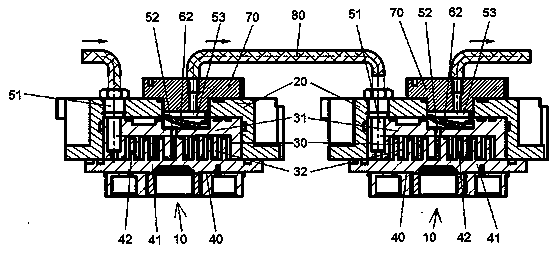 Multilevel floating vortex vacuum pumps and usage method thereof