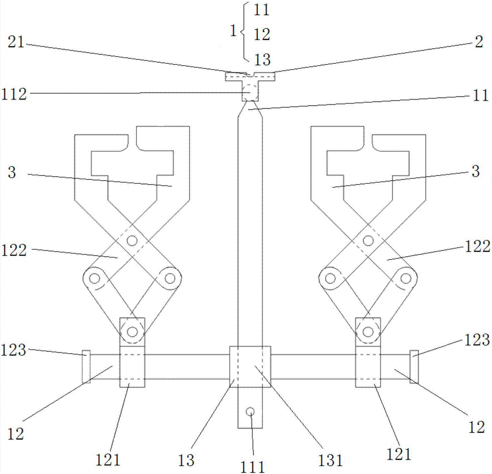 Clamping device used for assembling of aluminum alloy hull and manufacturing method thereof