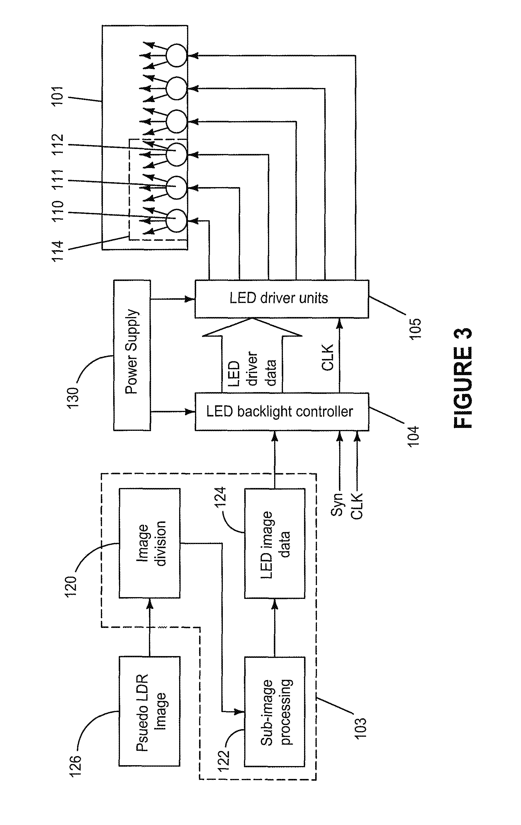 Method of displaying a low dynamic range image in a high dynamic range