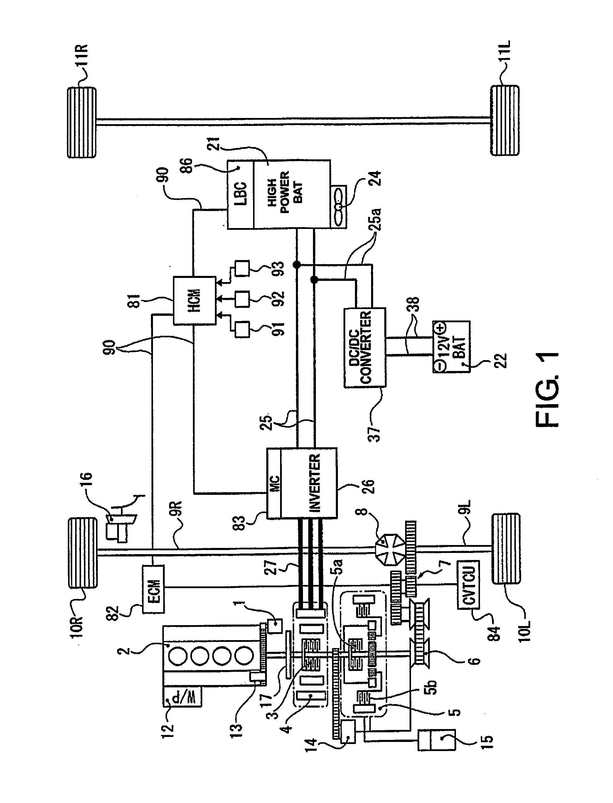 Hybrid vehicle control device