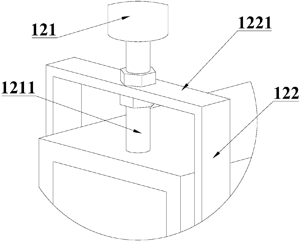 Garment production line with lighting brackets