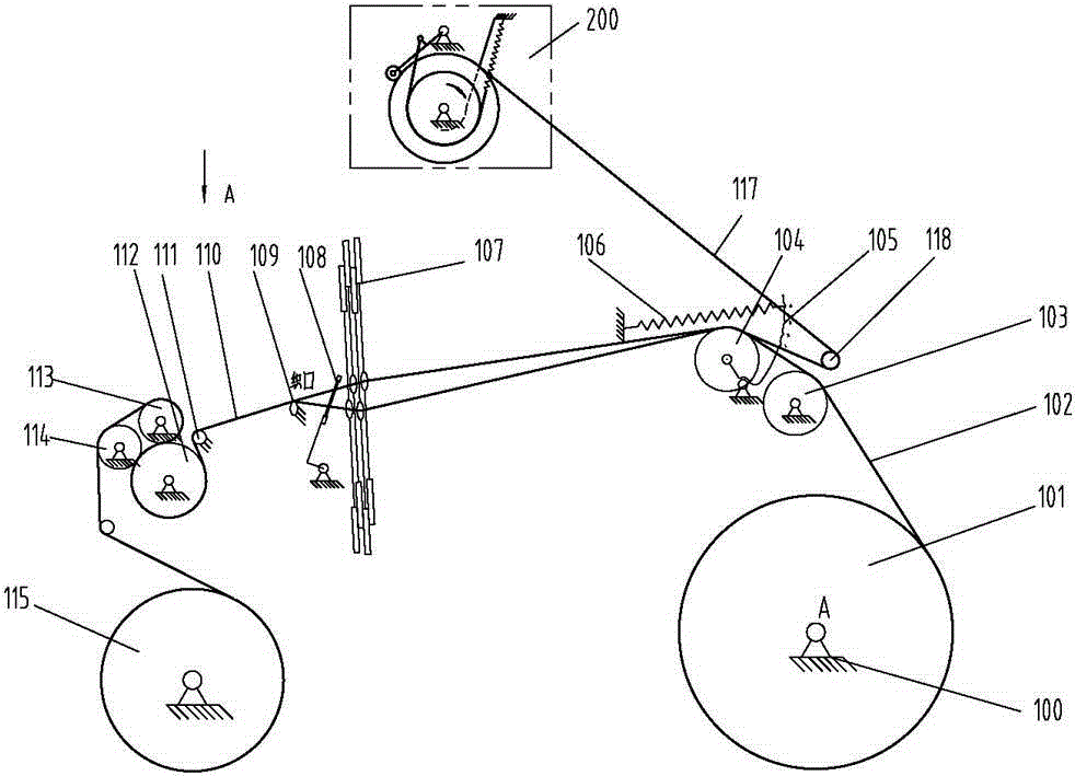 Knitting method for doping fabric with strip-shaped metal fiber wrap set