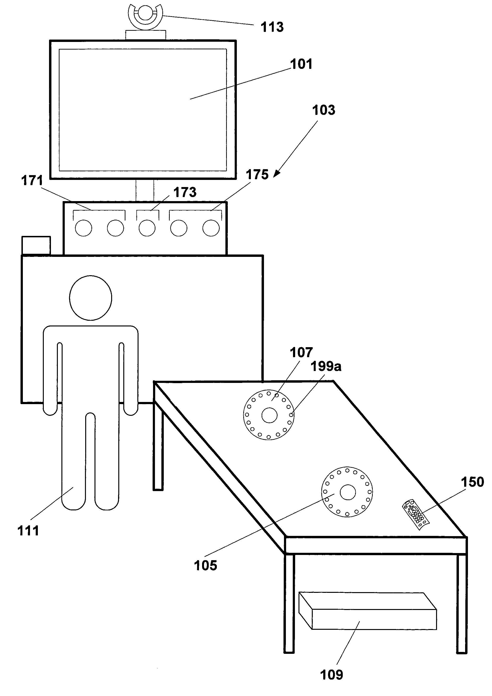 Video and audio conferencing system with spatial audio