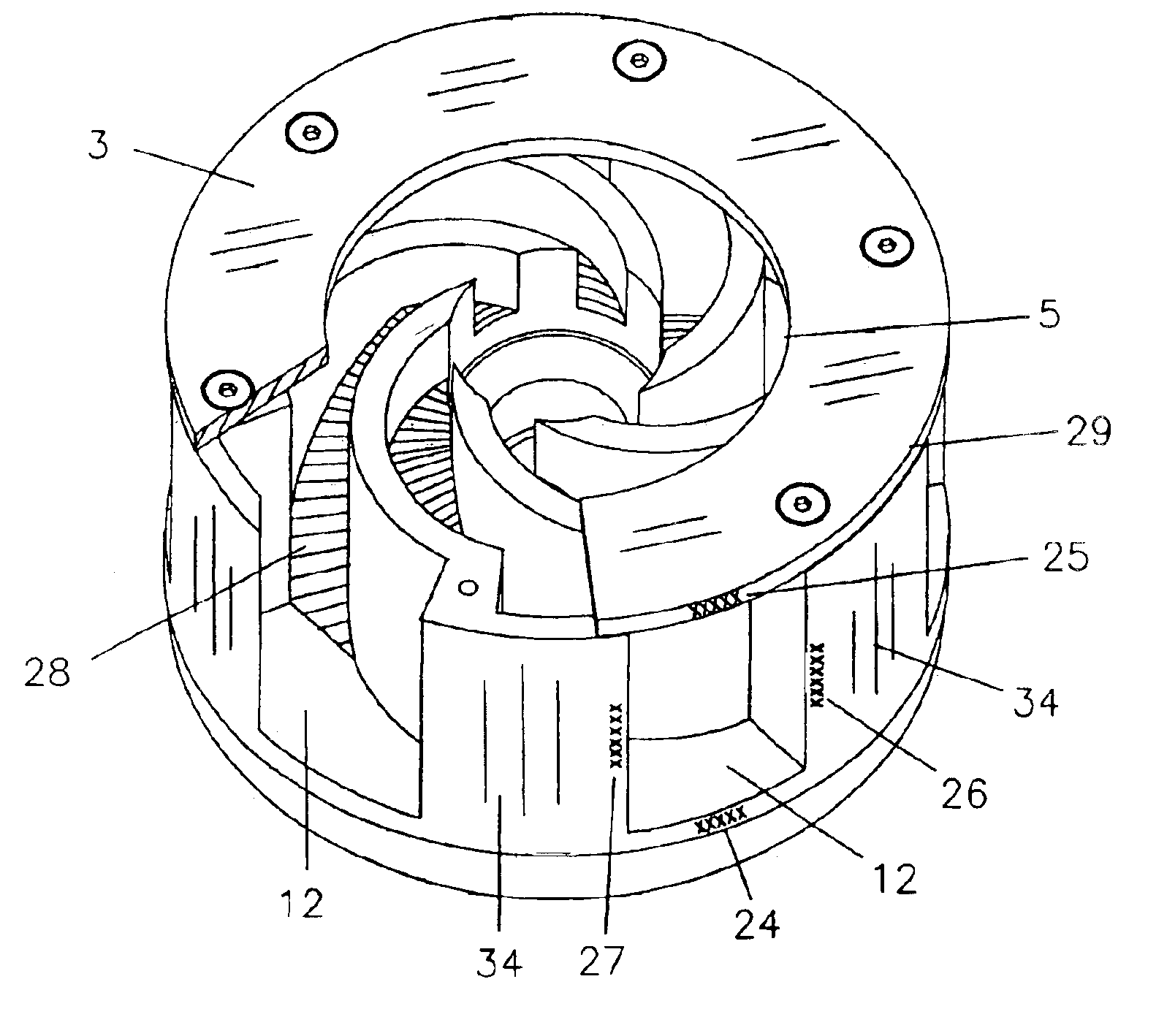 Reverberating mechanical siren