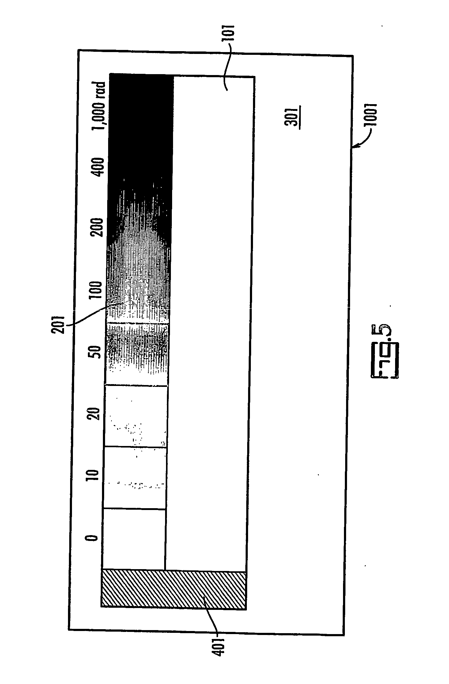 Self indicating radiation alert dosimeter