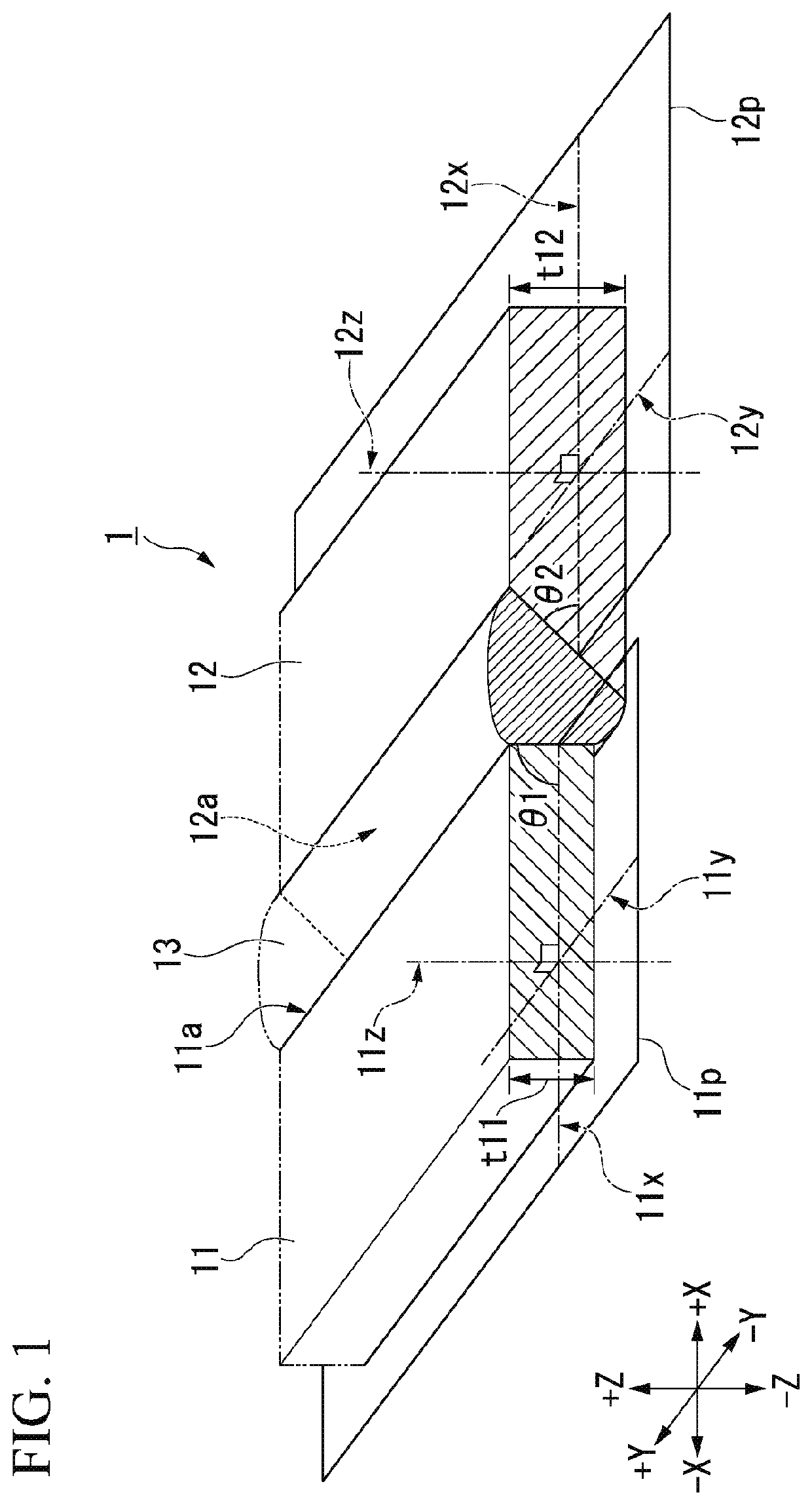 Bonding structure of dissimilar metal members and precursor thereof