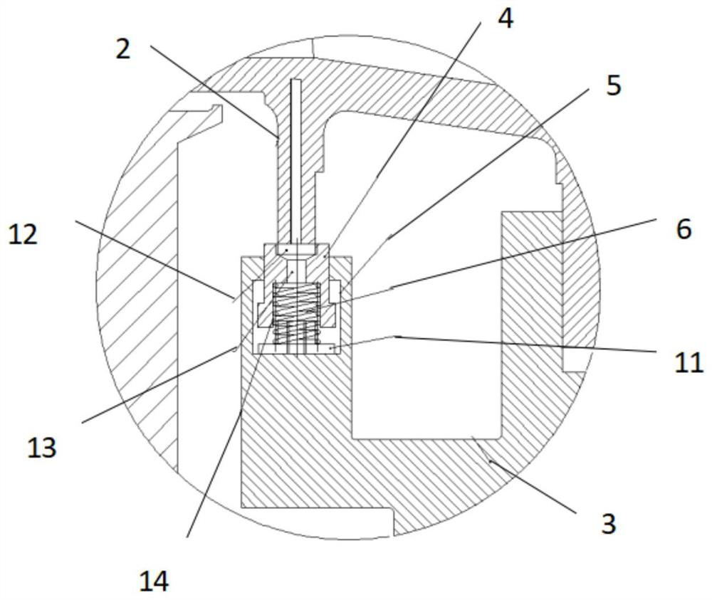 Interstage sealing ring sealing structure