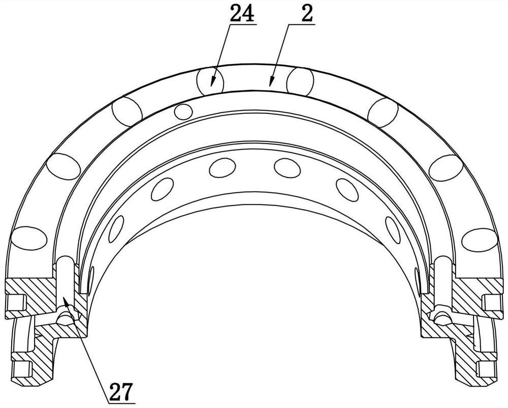 Valve device with adjustable compression damping