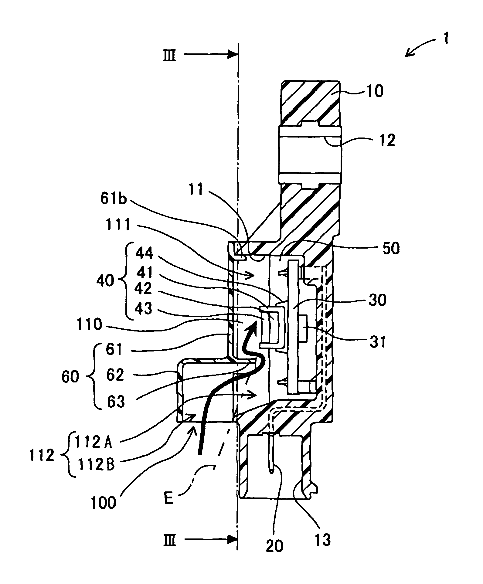 Pressure sensor with water restriction plate