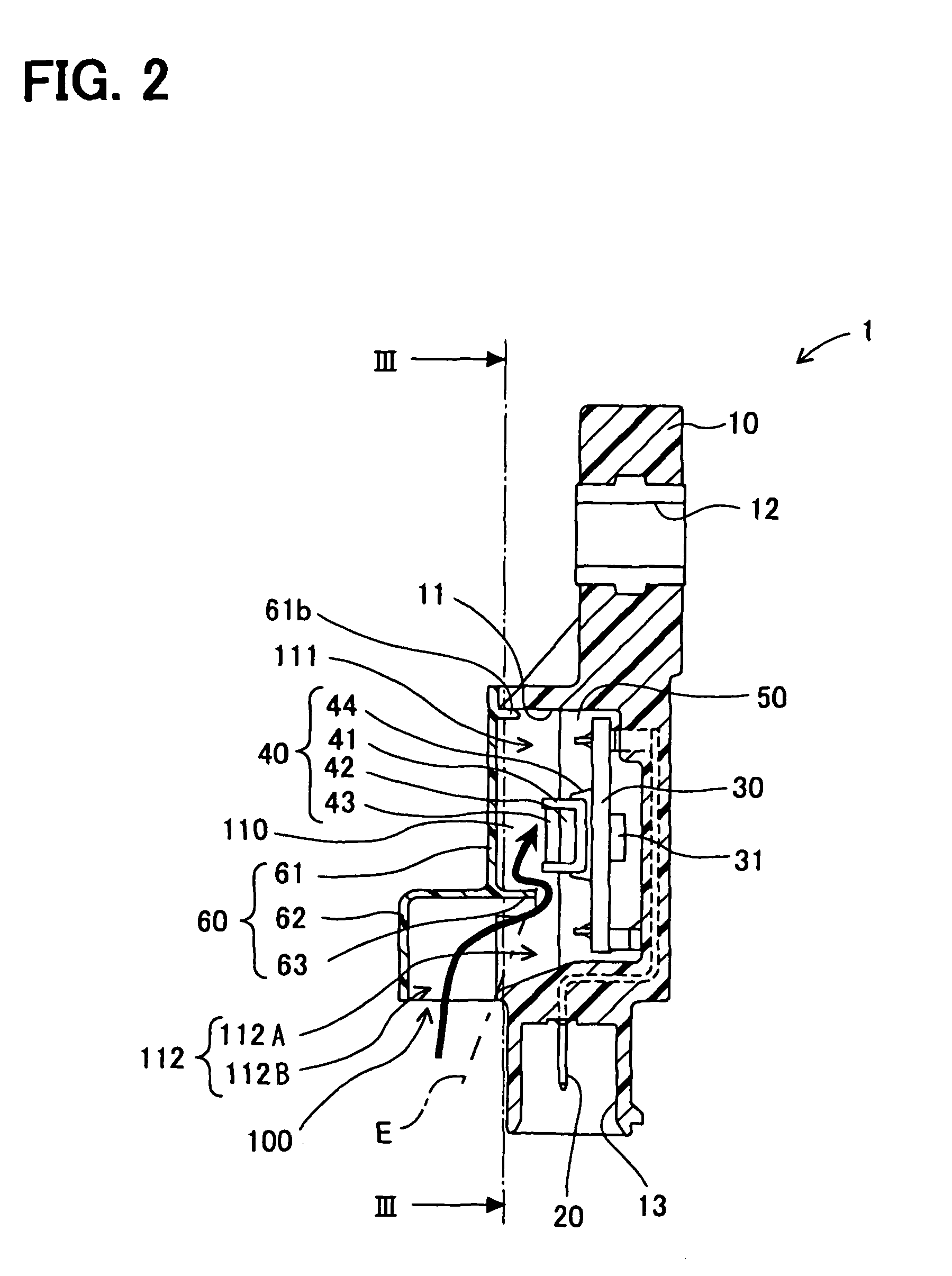 Pressure sensor with water restriction plate