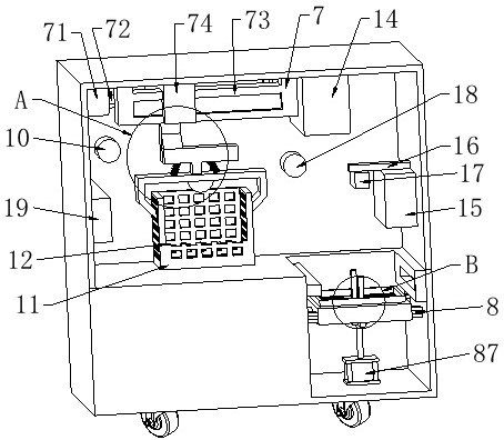 Detection equipment for material aging test