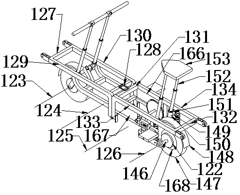 Frame structure traveling box type folding bicycle