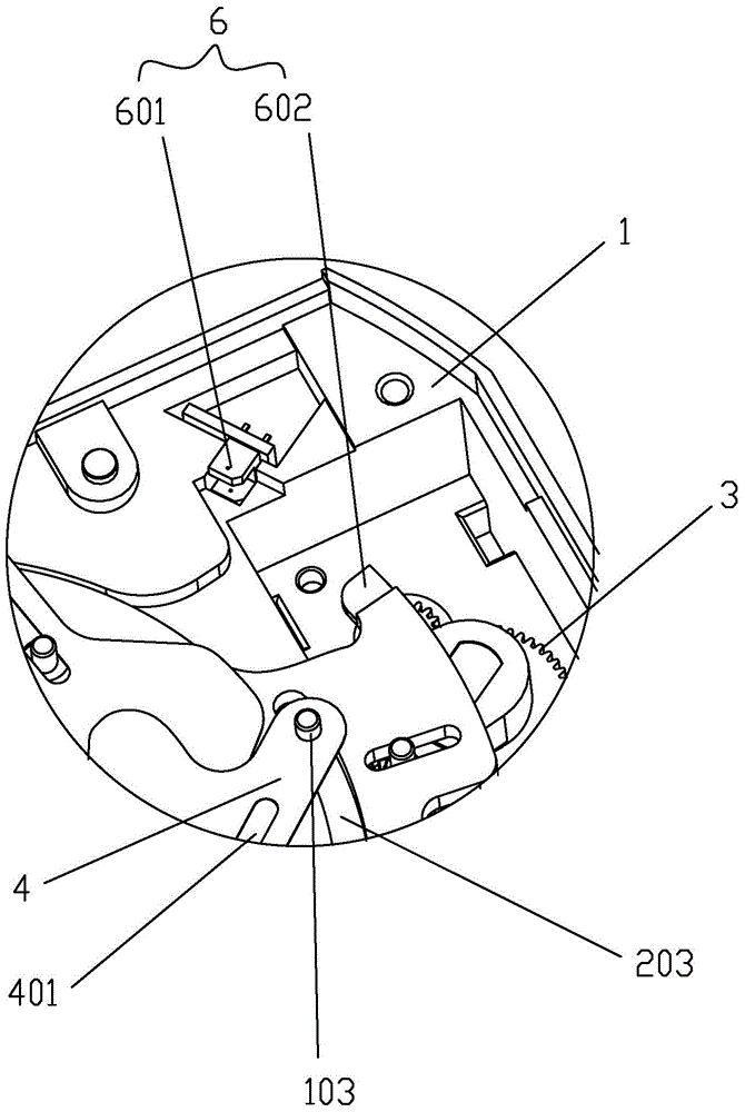 A stepping aperture device with a photoelectric detection device