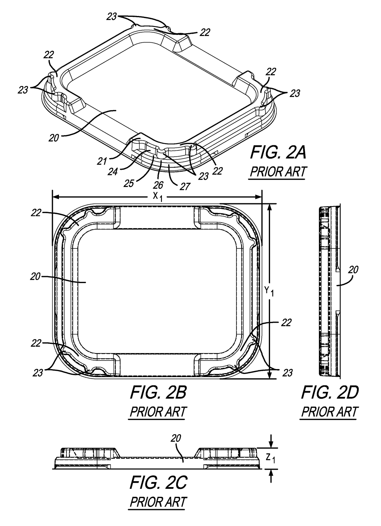 Lid with hidden stacking