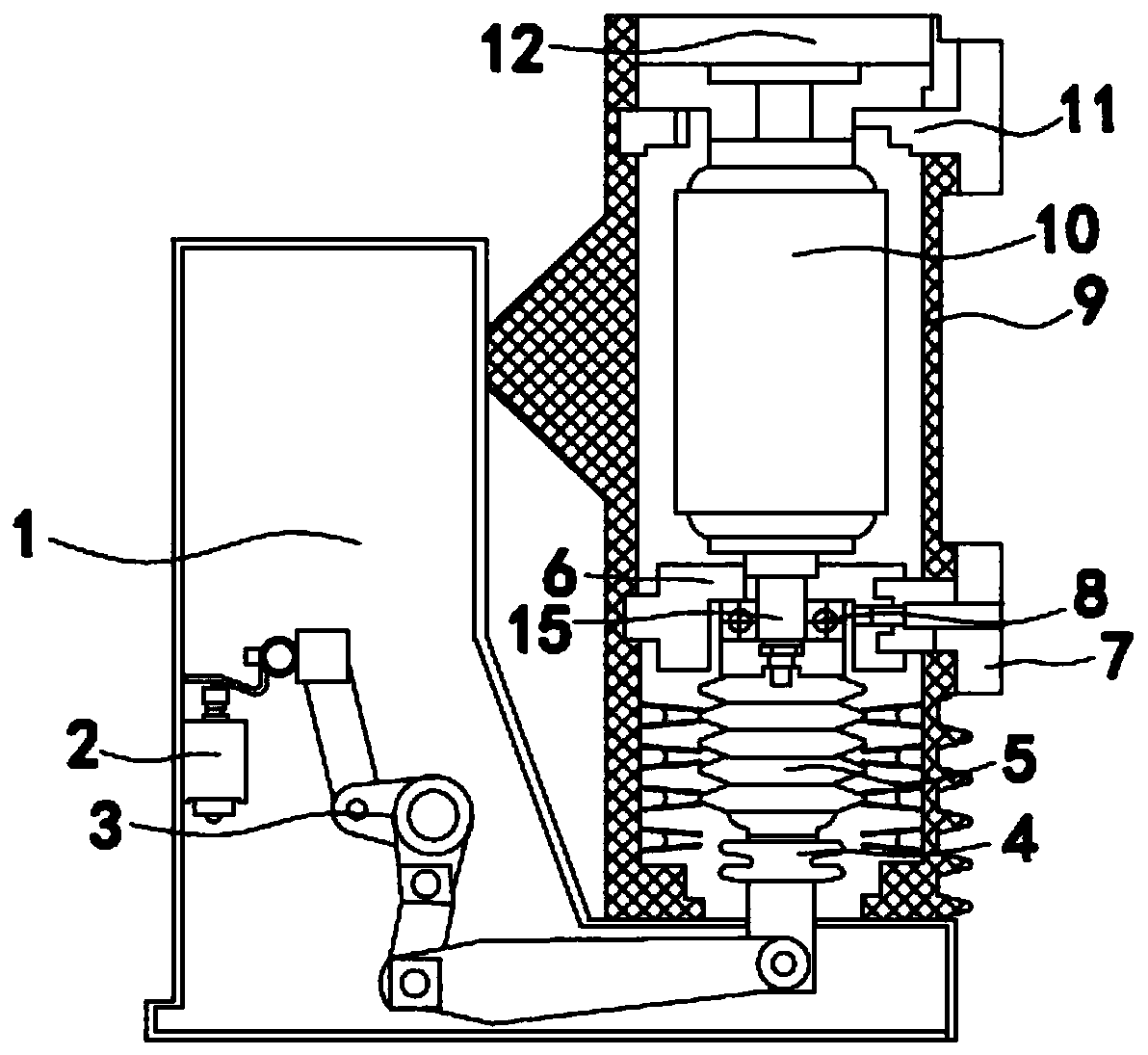 All-working-condition intelligent solid-sealed high-voltage AC vacuum circuit breaker