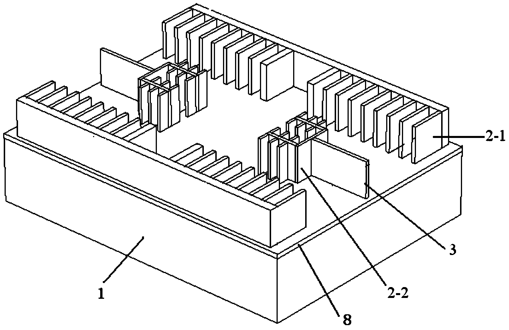 Two-dimensional scanning micromirror of electrostatic drive microelectromechanical system