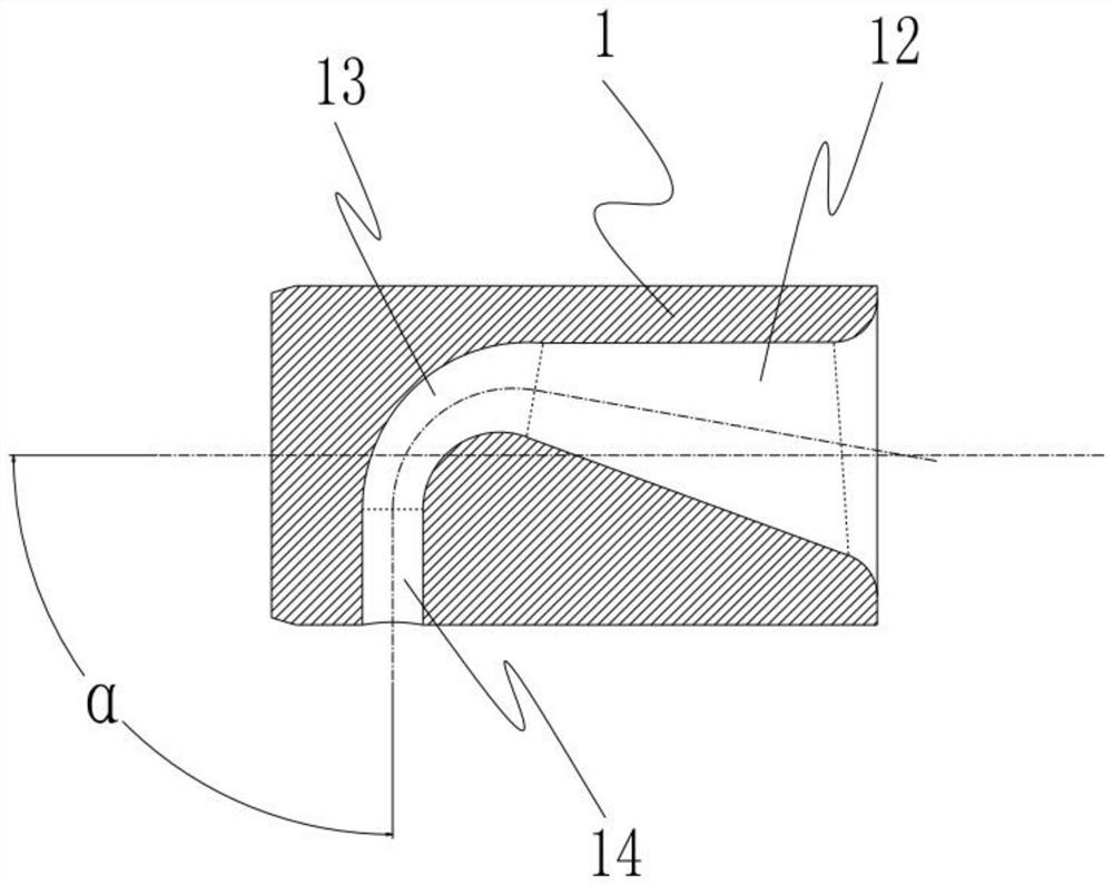 Deflection nozzle