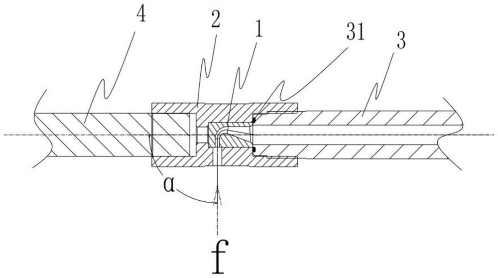 Deflection nozzle