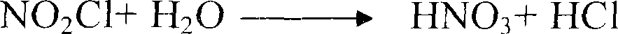 Method for processing nitrous oxides in chlorinated exhaust of nitroaromatic compounds