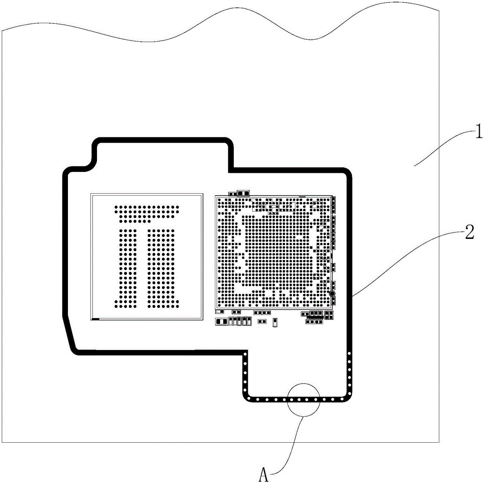 Grounding structure of shielding support of mobile terminal and mobile terminal