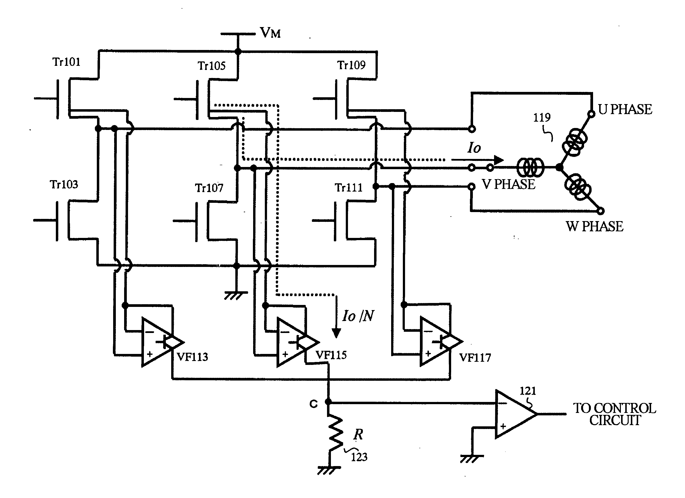 Load driving circuit with current detection capability