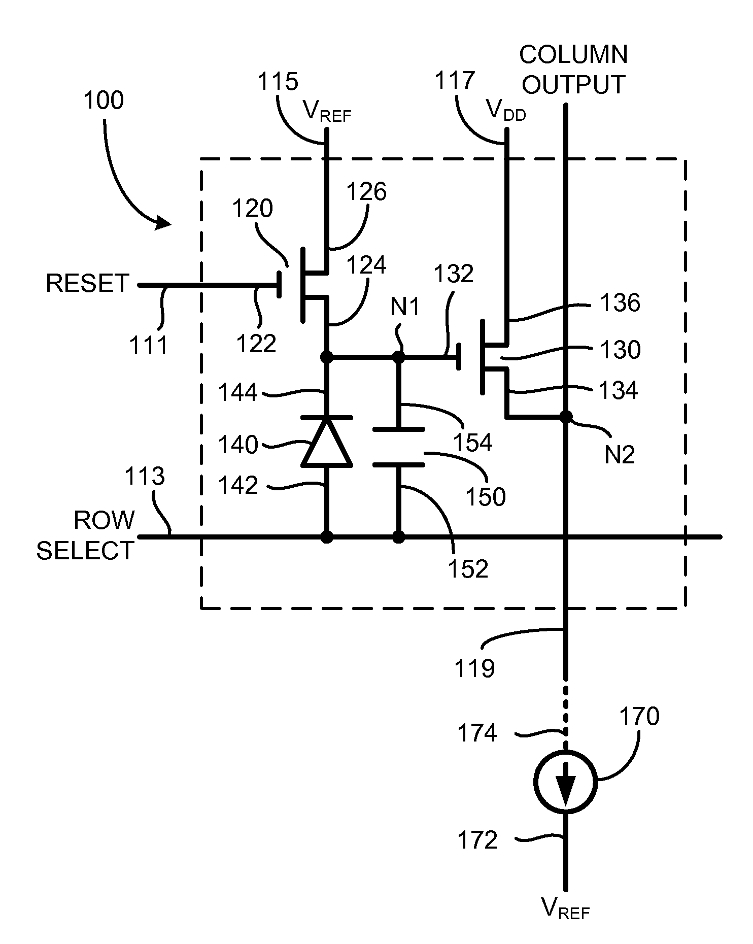 Active pixel senor circuit