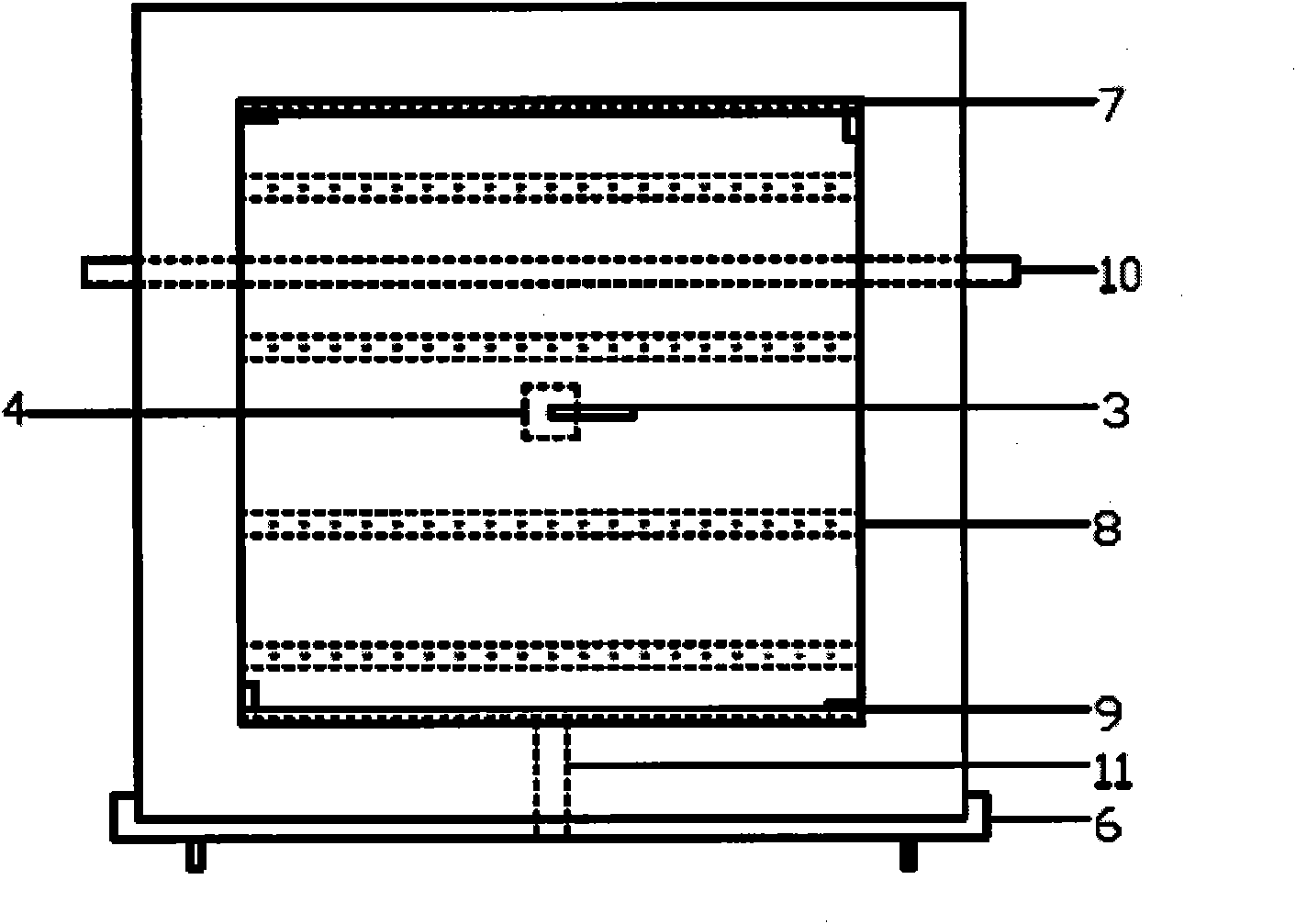 Temperature control device for use in civil engineering temperature stress measurement