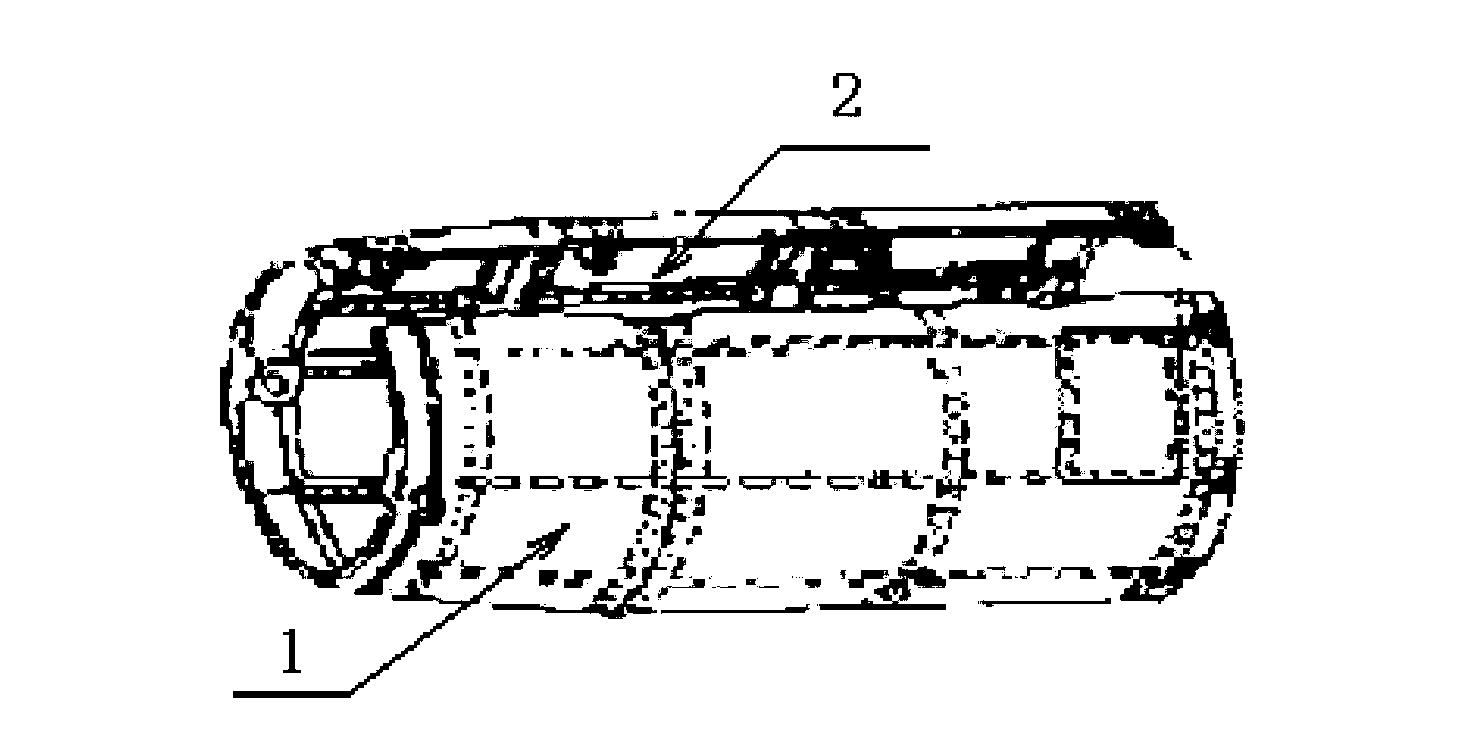 Superplastic forming (SPF)/diffusion bonding (DB) forming method of titanium alloy cylindrical four-layer structure