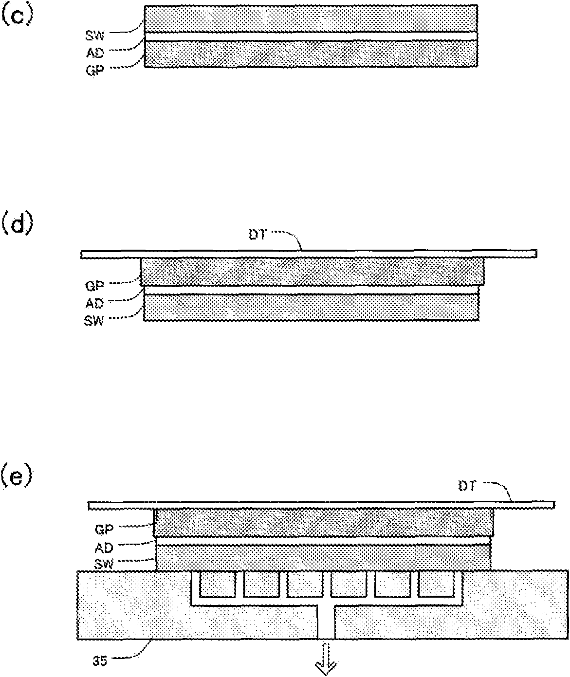 Wafer supporting glass