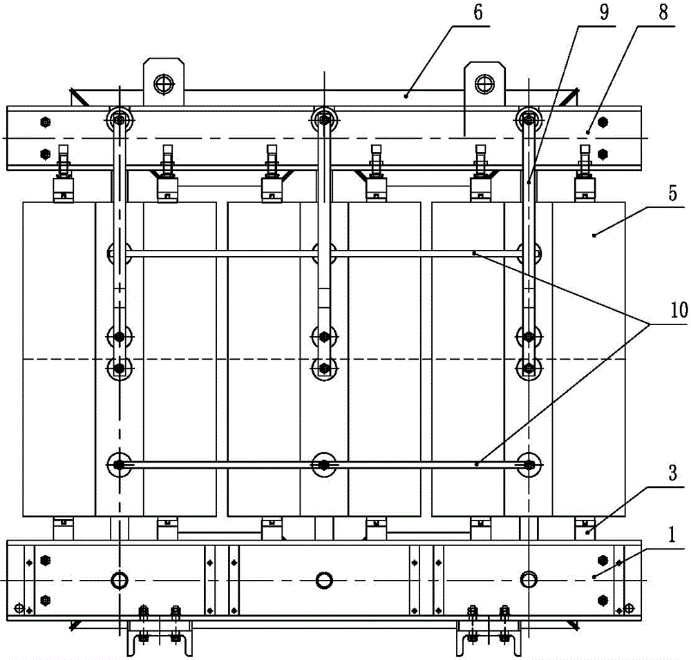 Double-split epoxy resin insulation dry type boosting transformer for wind power and photovoltaic power generation