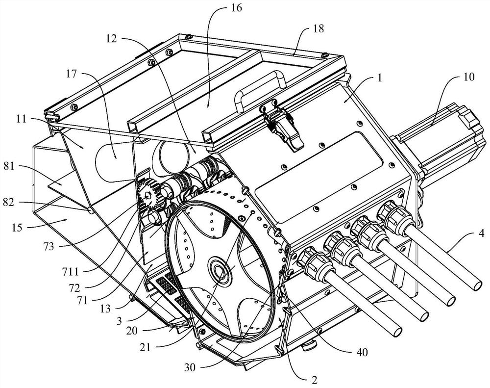 A drum type pneumatic seed metering device