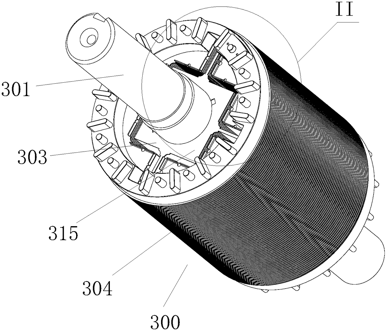 Ultra-high-efficiency energy-saving rare earth permanent-magnet synchronous motor