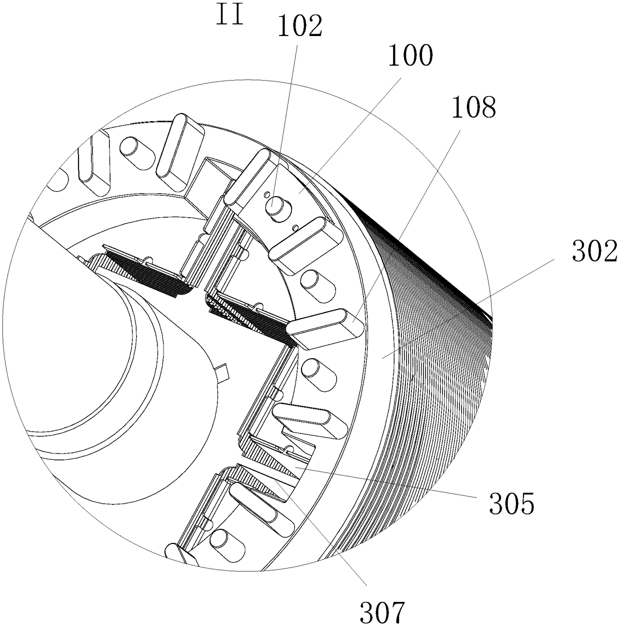 Ultra-high-efficiency energy-saving rare earth permanent-magnet synchronous motor