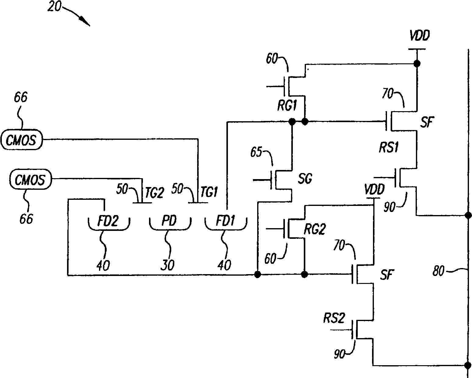 Multi image storage on sensor