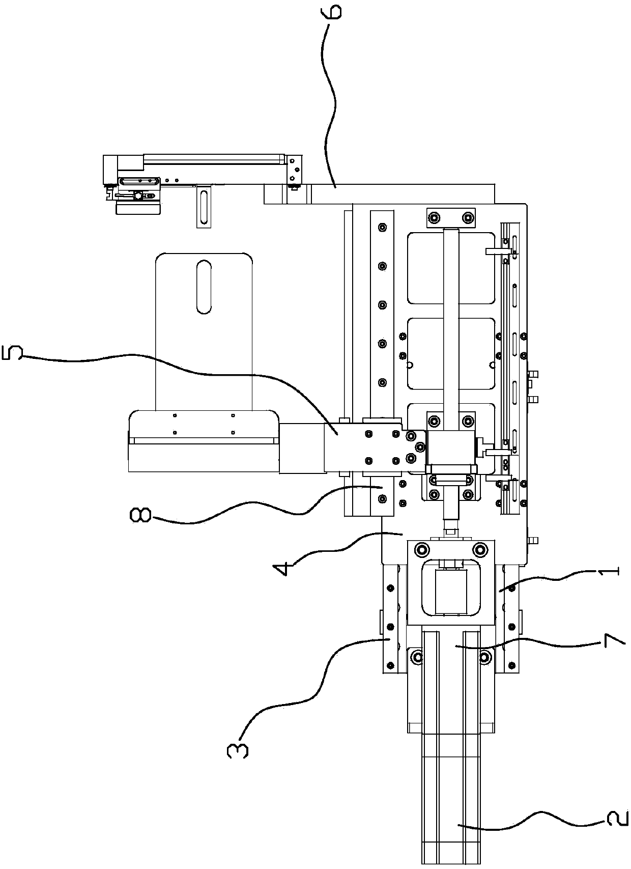 Pole piece movement clipping method and assembly of lithium battery cell processing equipment