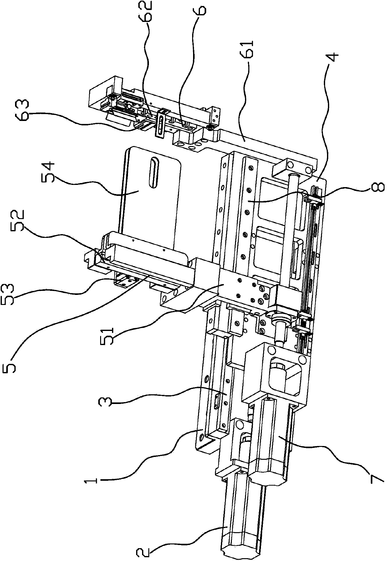 Pole piece movement clipping method and assembly of lithium battery cell processing equipment