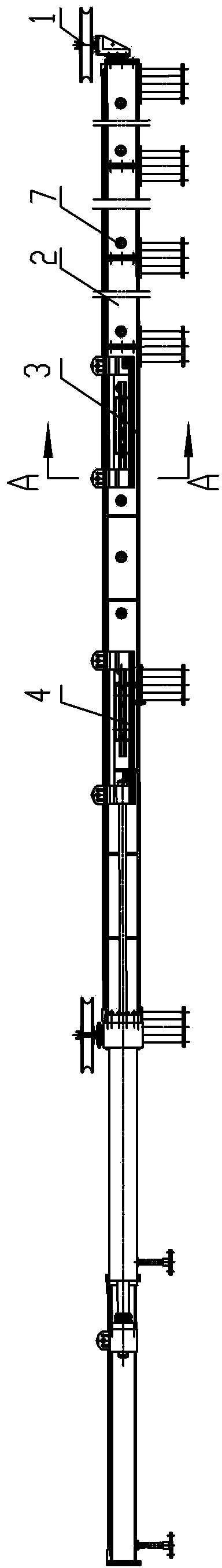 Horizontal online tension tester