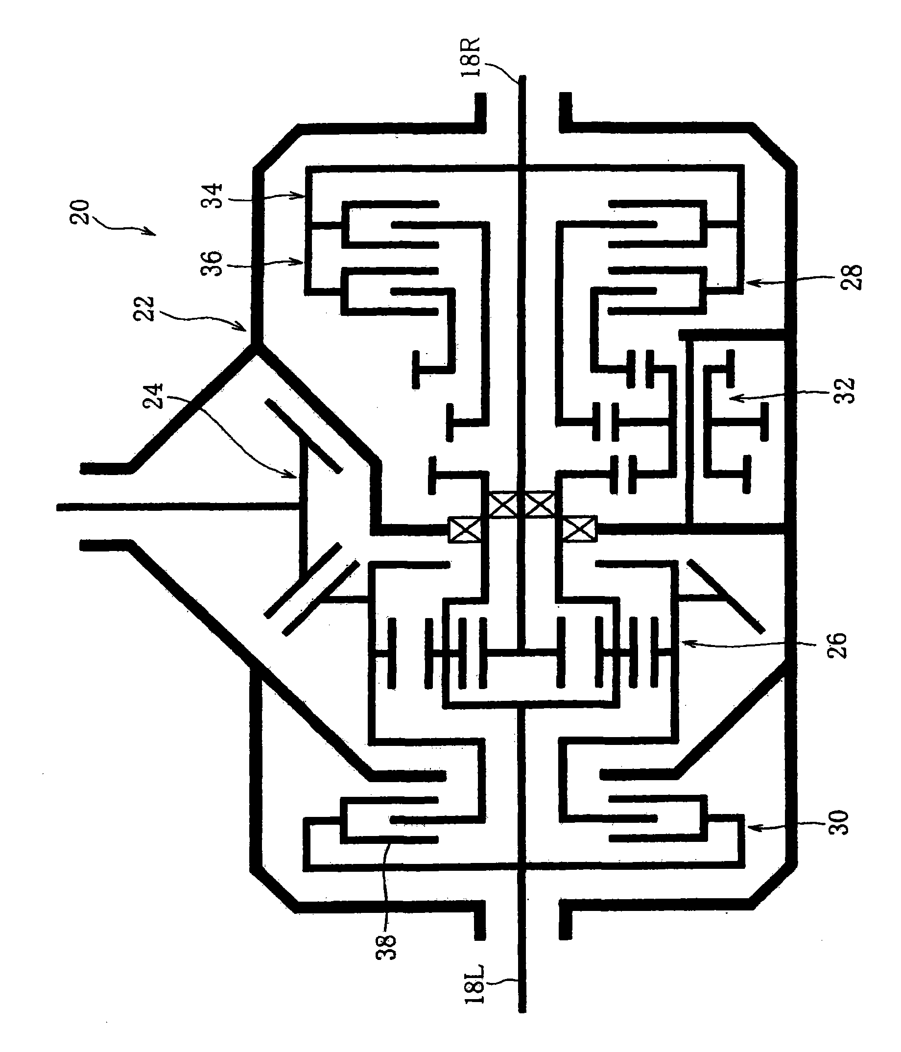 Right-left driving force controller