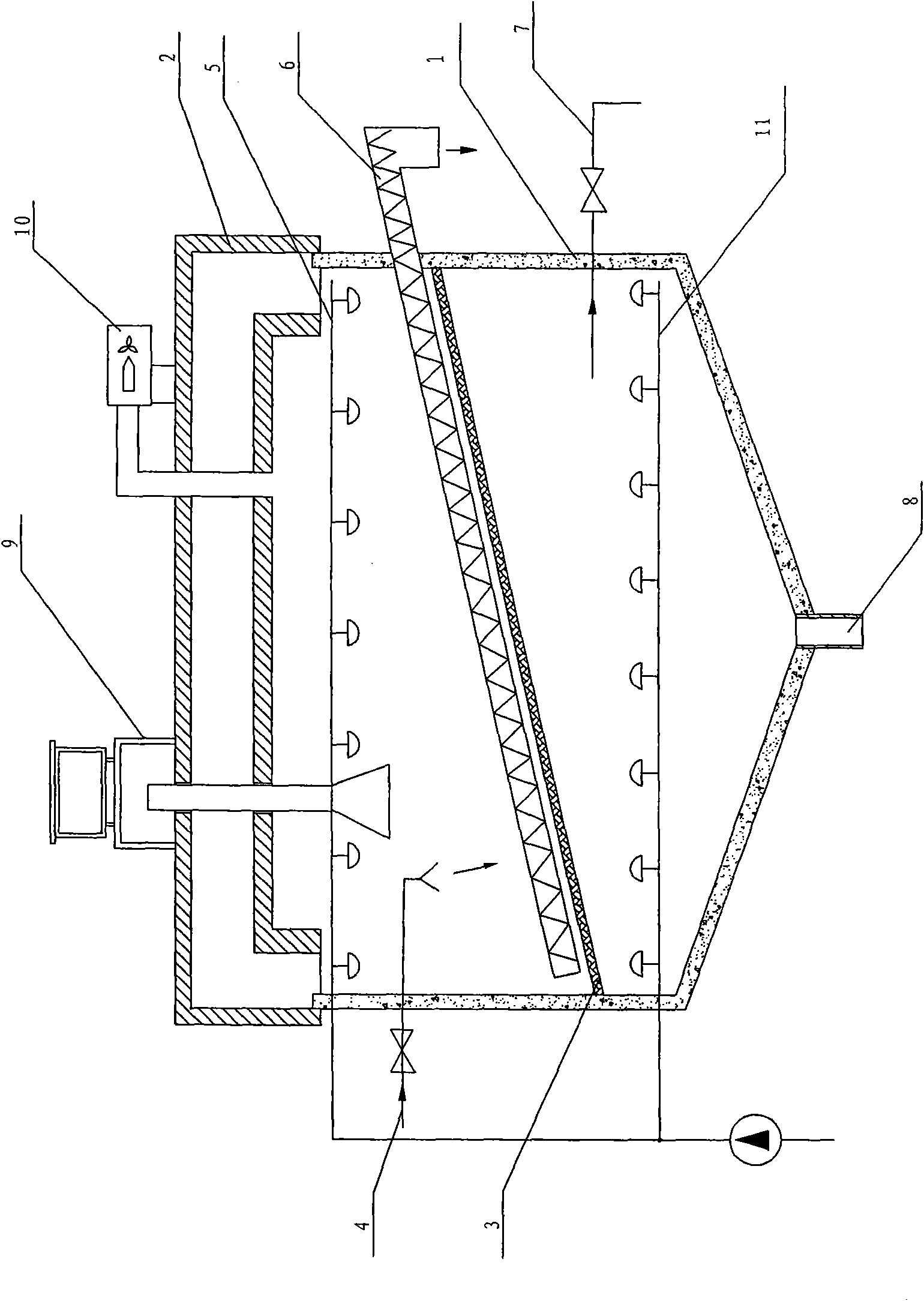 Food waste hydrolysis acidifying reactor