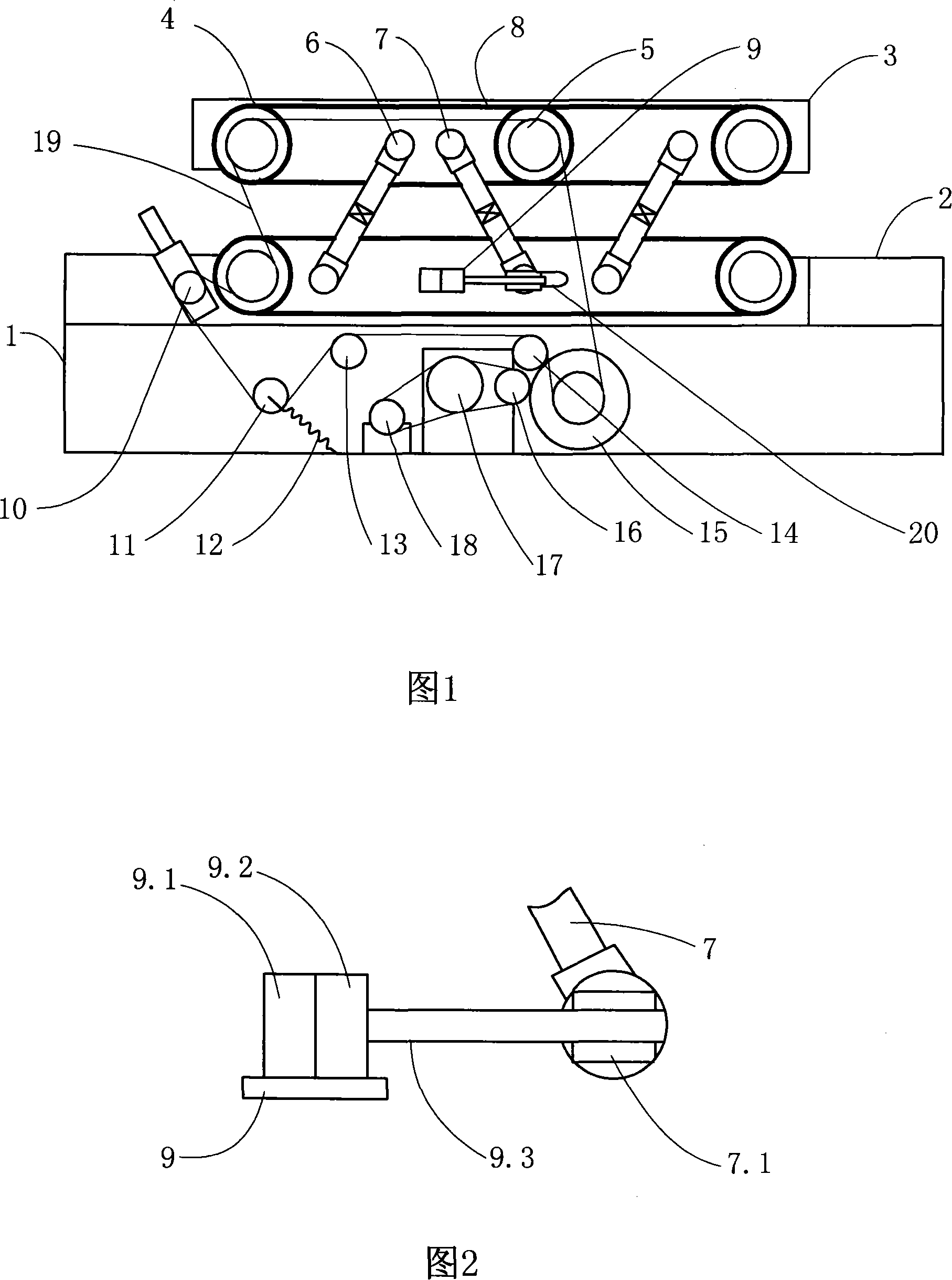 Traction machine for resin basis composite material sectional material