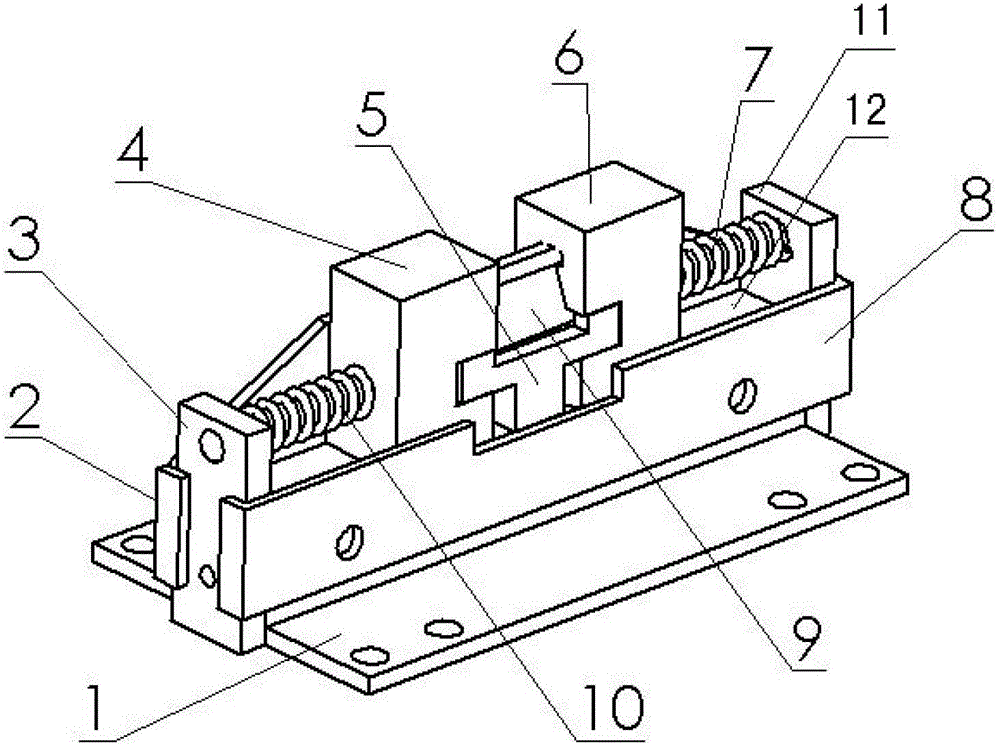 Clamping device of clamp body of long-tail clamp automatic assembling machine