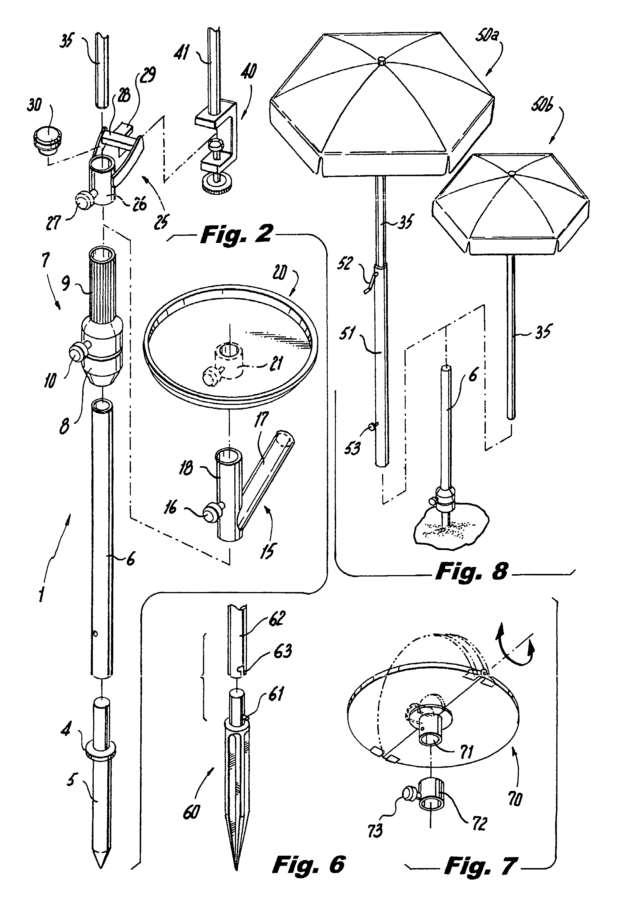 Multi-mode beach umbrella anchor