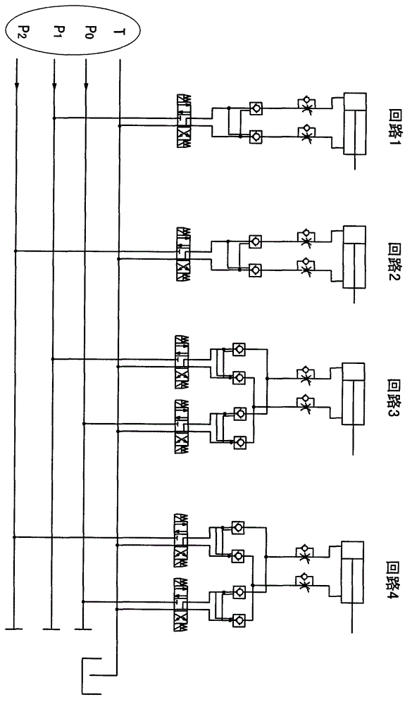 Multistation hydraulic group control energy-saving technology