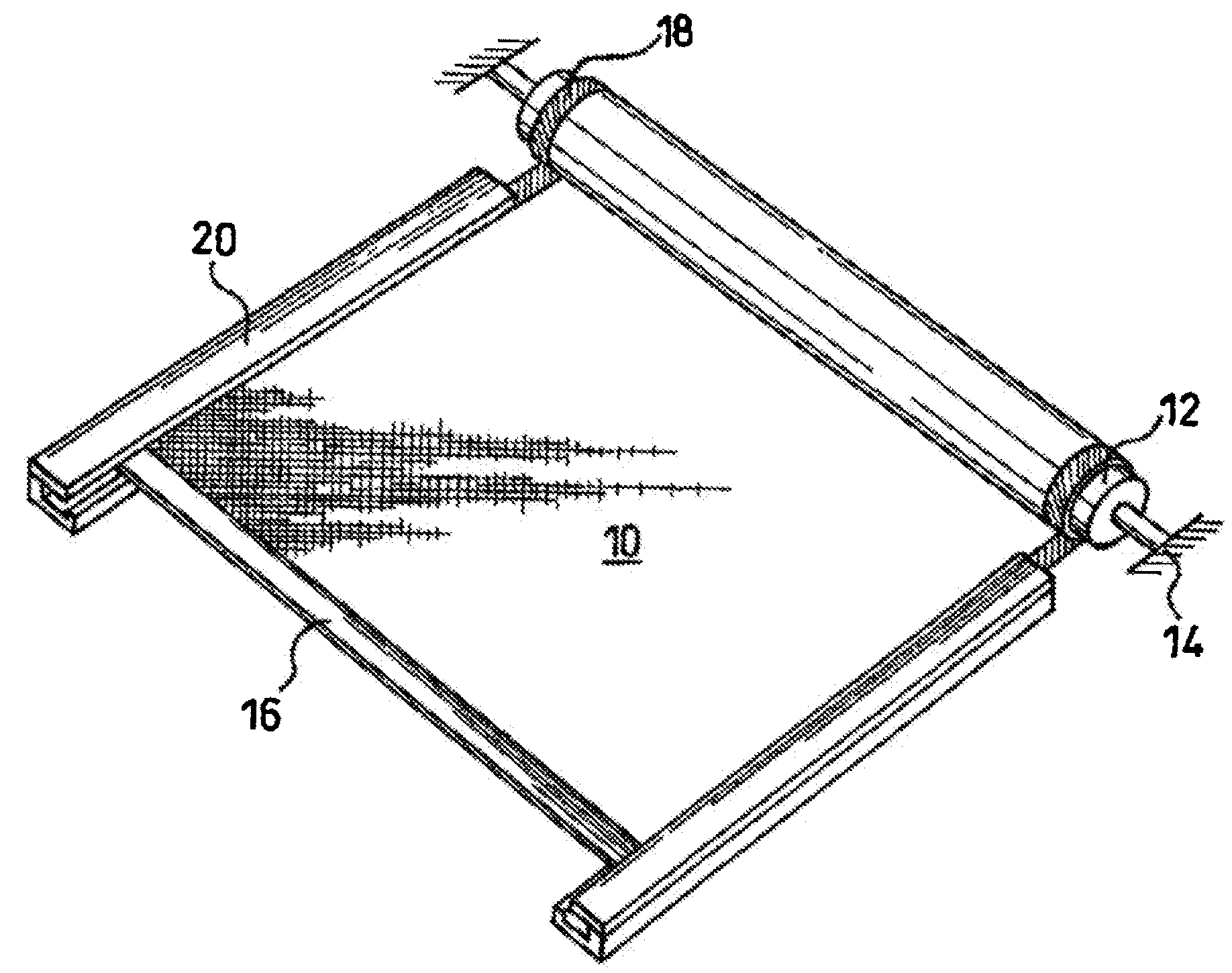 Roller blind system for a motor vehicle