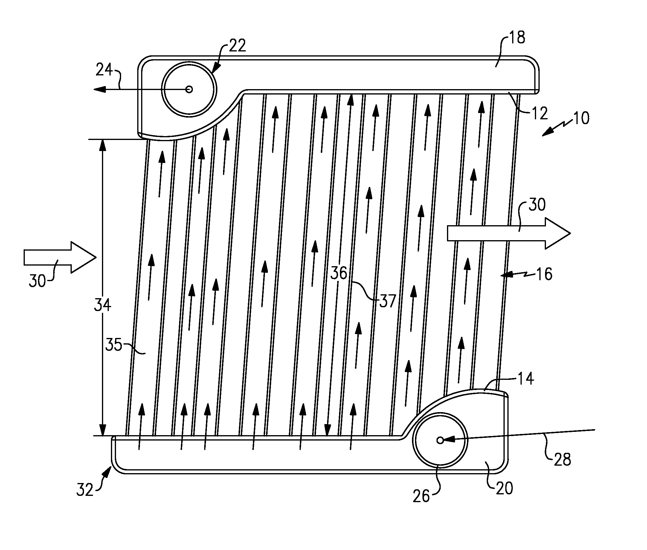 Plastic intercooler