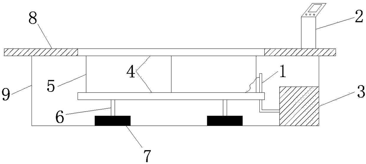 Underground cellaring type wireless energy storage system