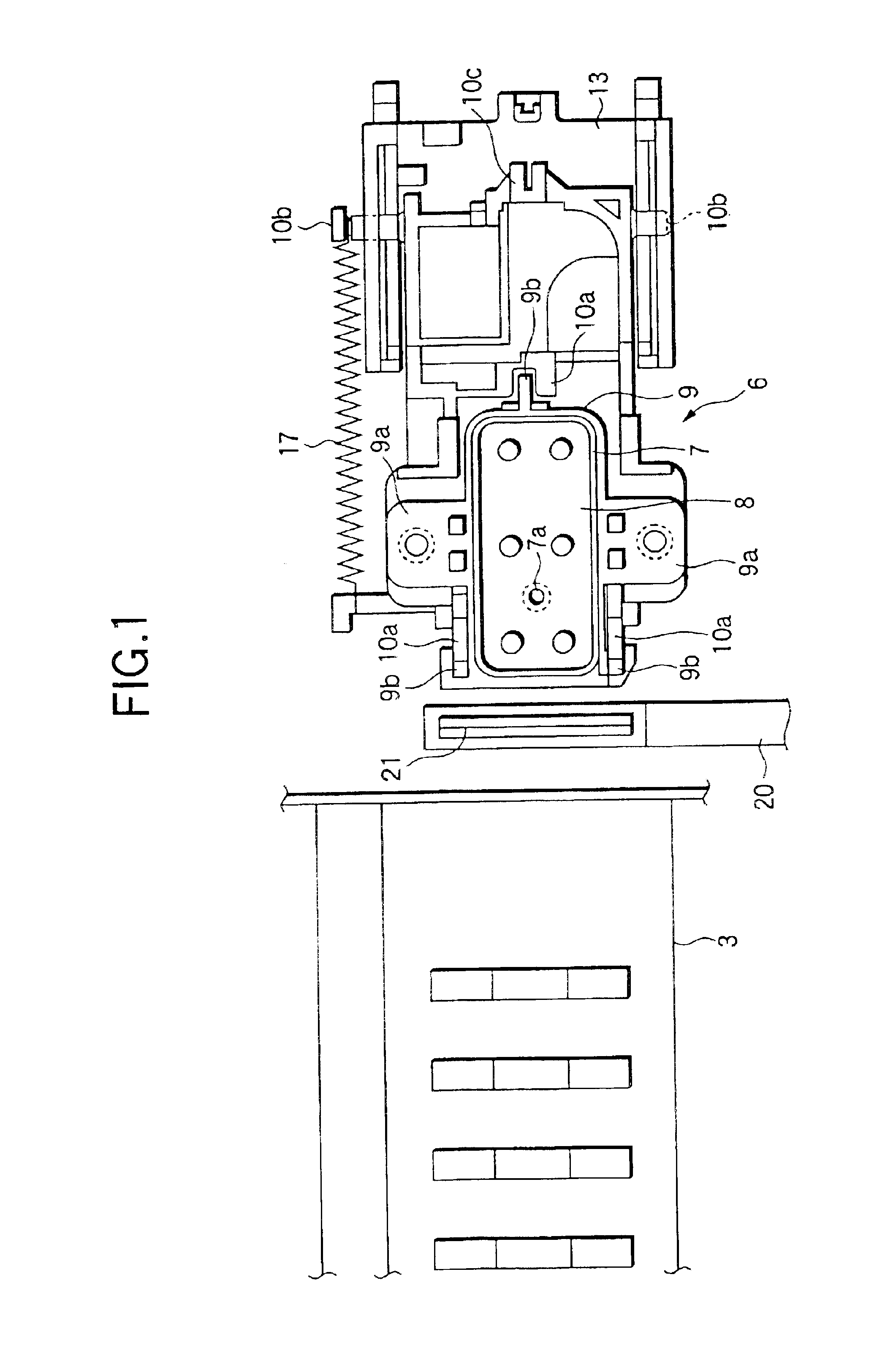 Ink jet recording apparatus and flushing control method used in the same