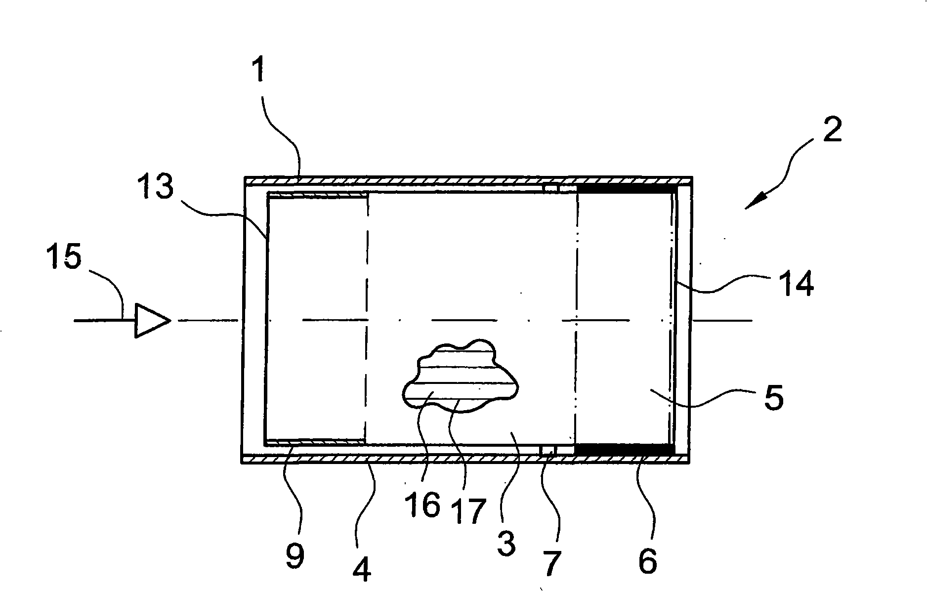 Honeycomb for an exhaust treatment unit