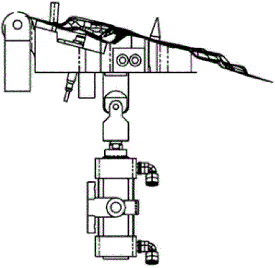 Rotating part-supporting mechanism for lower mold of Transfer line